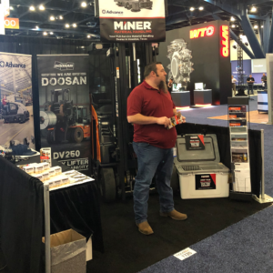 Miner Material Handling Booth at HOUSTEX